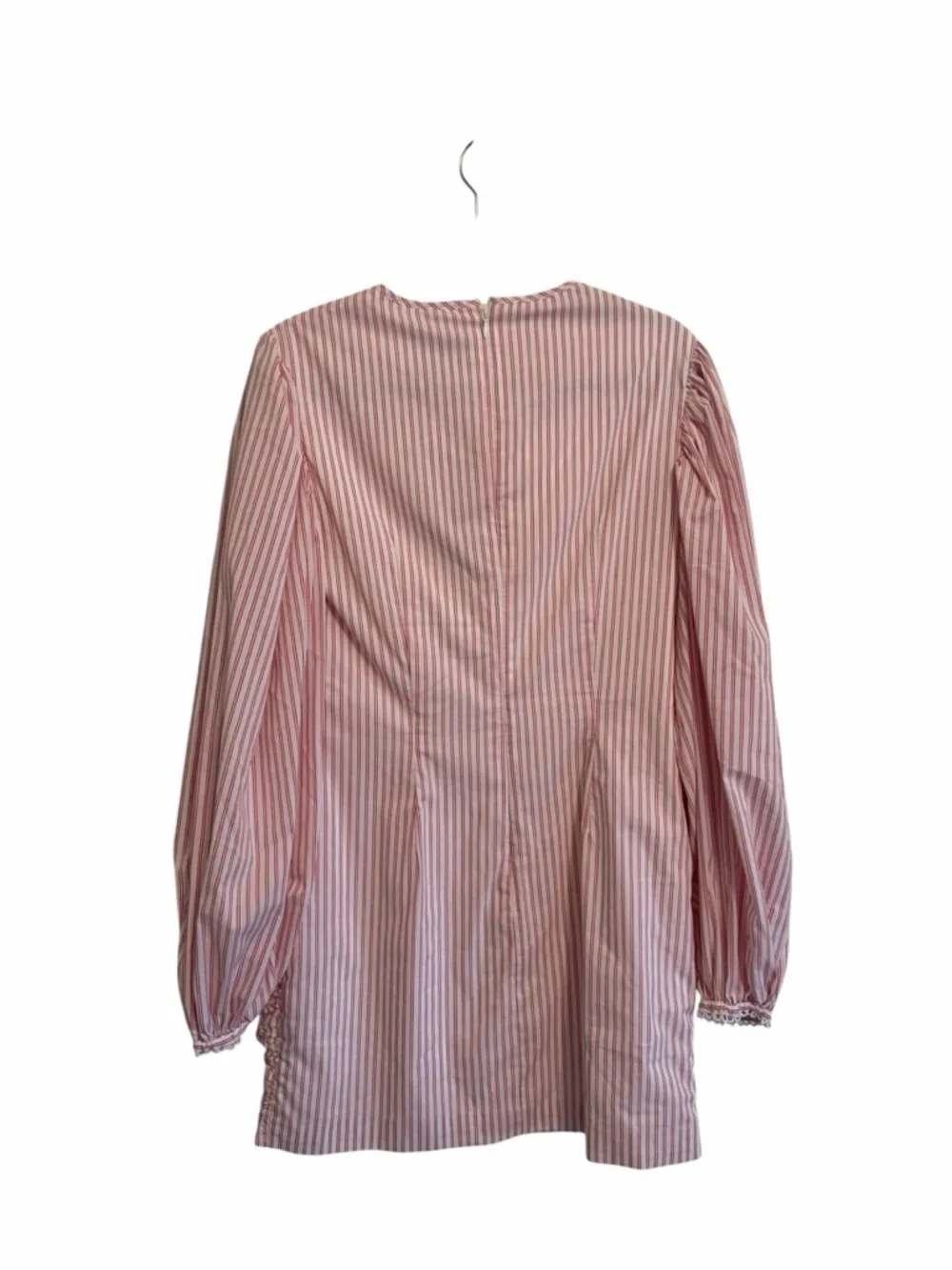 C/MEO Collective Close Enough Long Sleeve Stripped Puff Sleeve Dress Size L - Picture 4 of 6
